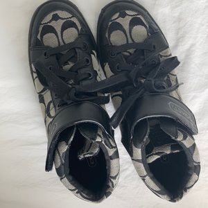 Coach high top tennis shoes